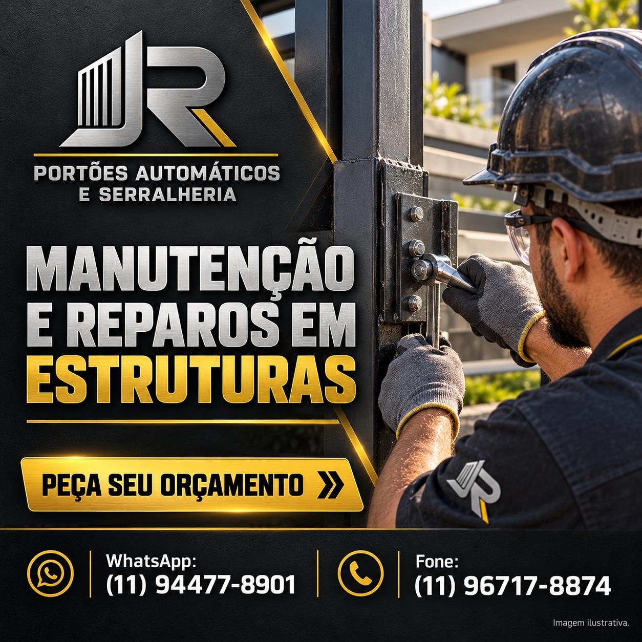 Banner de manutenção e reparos em estruturas